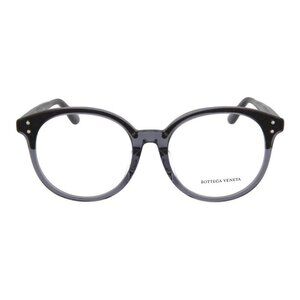 Bottega Veneta Womens Round/Oval Grey Grey Transparent Fashion Designer Eyewear